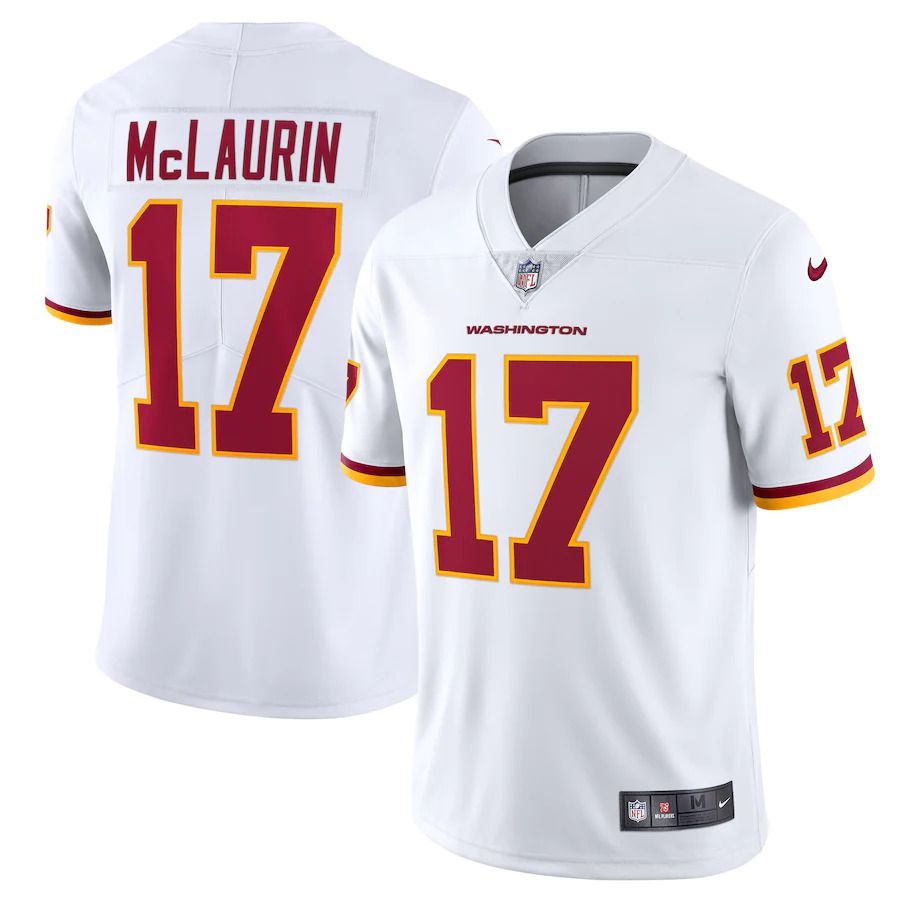 Men Washington Redskins #17 Terry McLaurin Nike White Vapor Limited NFL Jersey